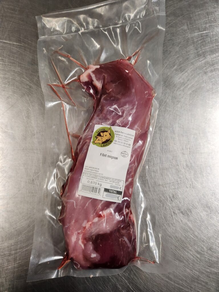 Pièces de découpe : Filet mignon
