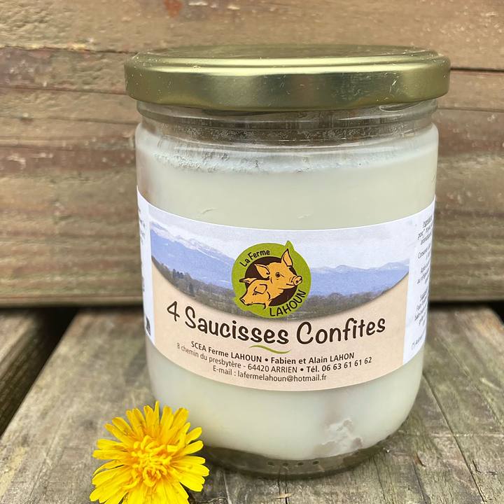 Conserves : Saucisses confites